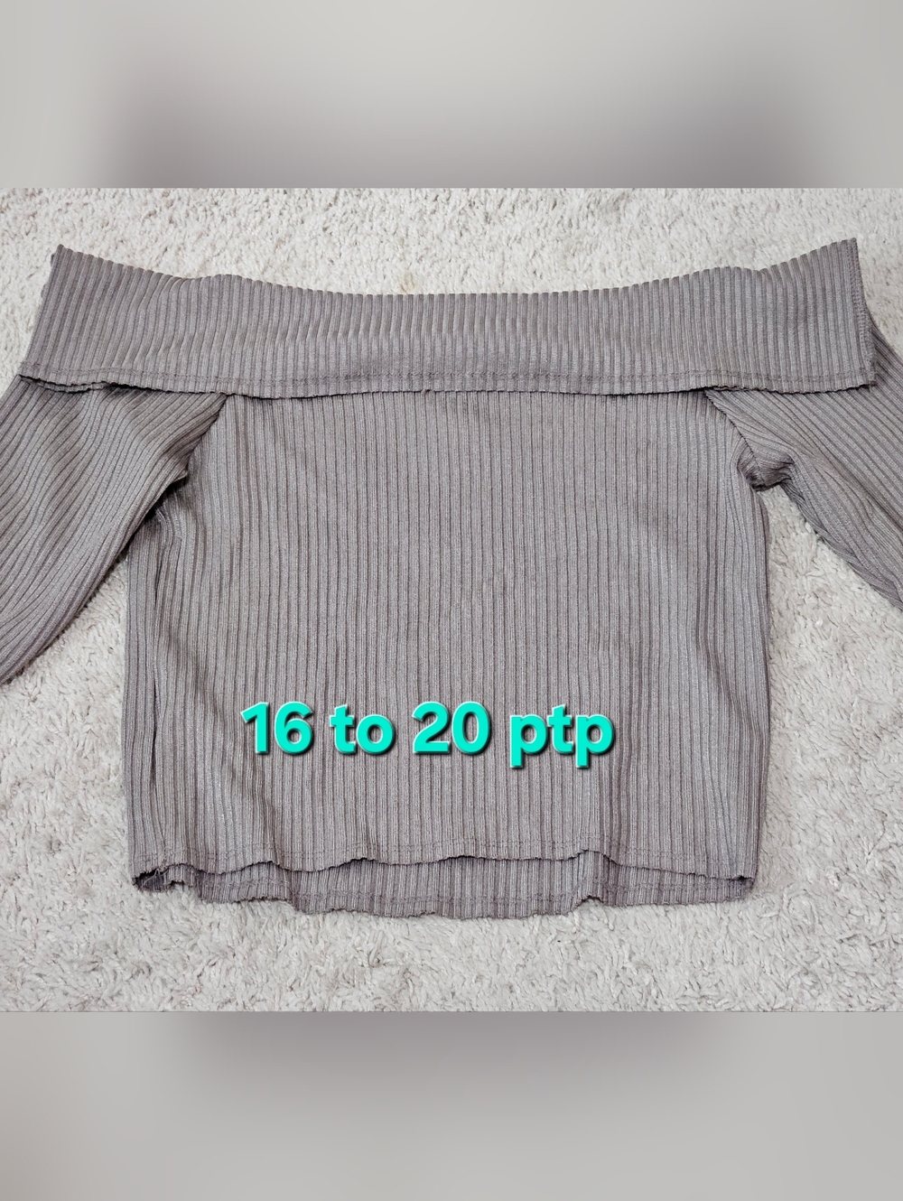 Wild Fable Ribbed Off Shoulder Sweater - Picture 4 of 4